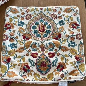 20”x20” cotton decorative pillow covers, 2